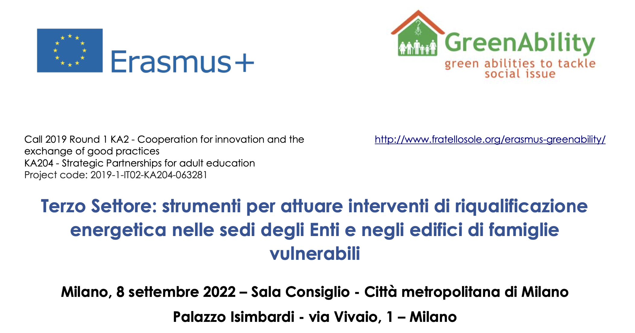 Terzo Settore: strumenti per attuare interventi di riqualificazione energetica nelle sedi degli Enti e negli edifici di famiglie vulnerabili